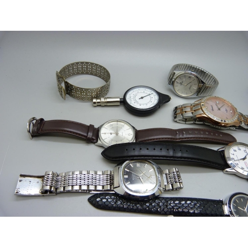 884 - Lady's and gentleman's wristwatches including Sekonda, Ingersoll and Fossil