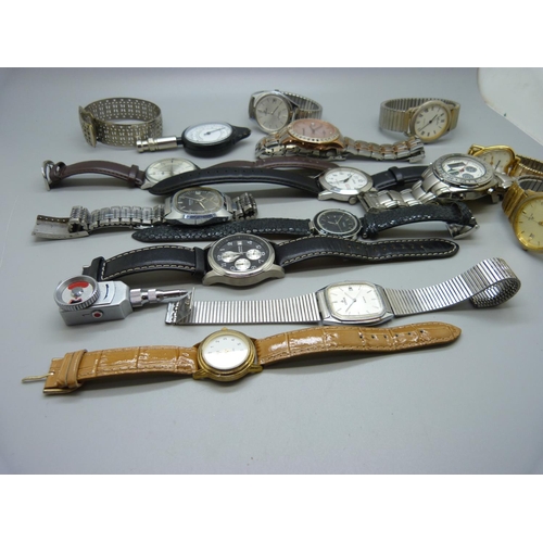 884 - Lady's and gentleman's wristwatches including Sekonda, Ingersoll and Fossil