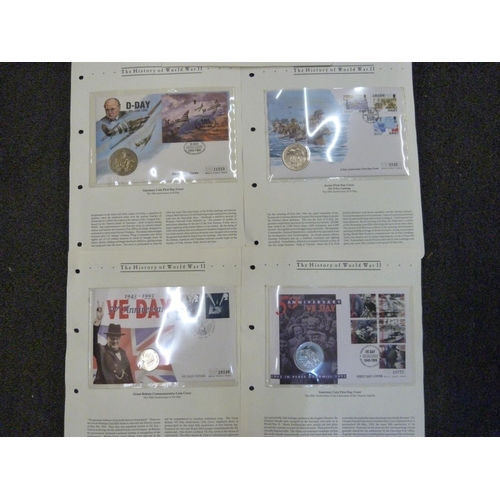 892 - A collection of philatelic numismatic covers, ten £5 coins, seven £2 coins covers and one 50 pence c... 