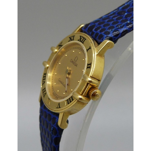 973 - A lady's Omega Constellation wristwatch