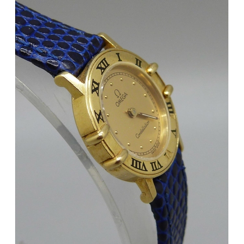 973 - A lady's Omega Constellation wristwatch