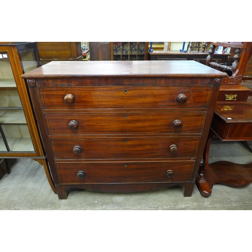 113 - A Regency mahogany chest of drawers