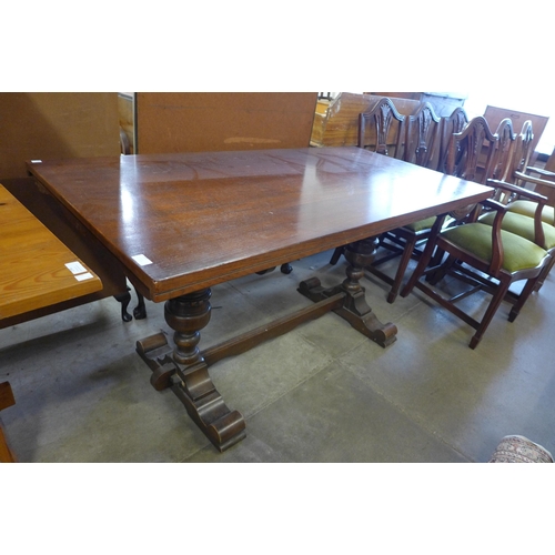 199 - An oak refectory table