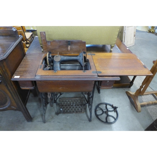 207 - A Singer treadle sewing machine