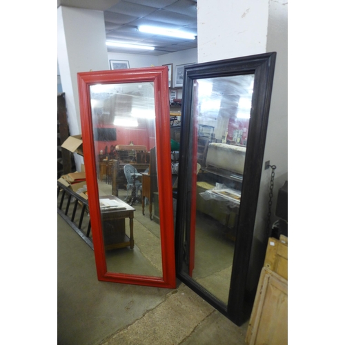 268c - Two large painted frame mirrors