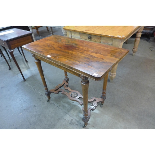 35 - A William IV rosewood fold over games table