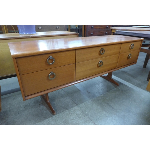 78a - An Austin Suite teak six drawer sideboard