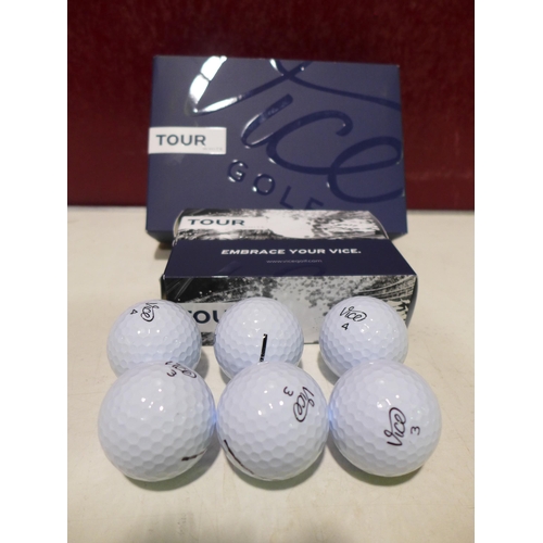 3046 - 6x Vice Tour Golf Tour Balls (265-280) *This lot is subject to VAT