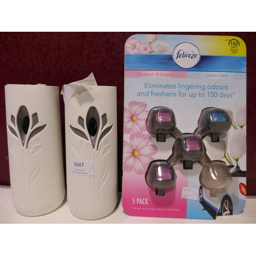 3047 - Febreze Car Air Freshner and Airwick Freshmatic (265-270, 279) *This lot is subject to VAT