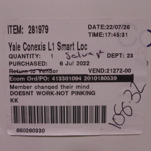 3048 - Yale L1 Smart Door Lock P6, Original RRP £124.97 + VAT (265-240) *This lot is subject to VAT