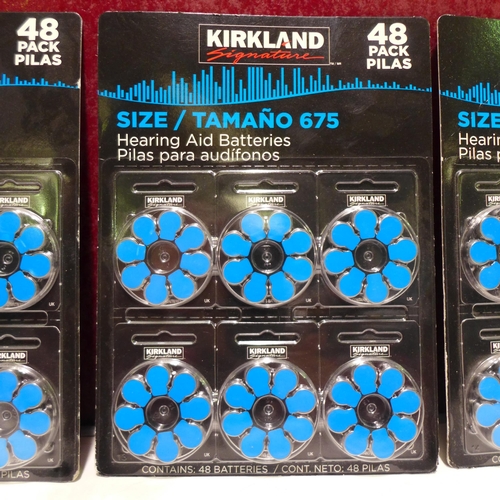 3060 - 4x KS Air Size 675 48PK Hearing Aid Batteries (265-258, 259, 260, 261) *This lot is subject to VAT