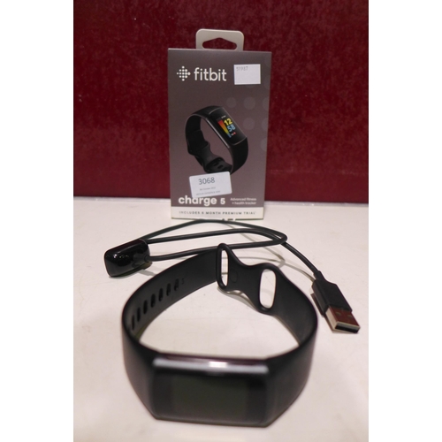 3068 - Fitbit Charge 5 Black Activity Band, Original RRP £119.99 + VAT  (265-24) *This lot is subject to VA... 