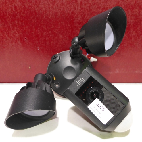 3075 - Ring Wired Plus Floodlight Camera, Original RRP £134.99 + VAT (265-10)   *This lot is subject to VAT