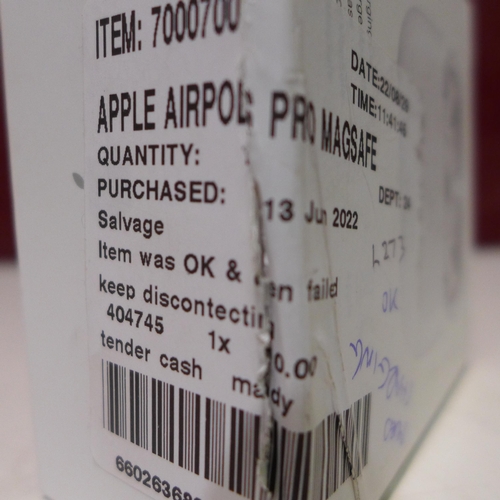 3082 - Apple Airpods Pro Magsafe, original RRP £164.99 + VAT (273-32) * This lot is subject to VAT