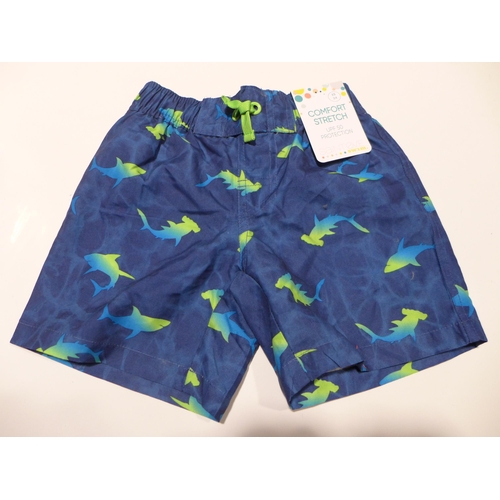 3131 - Boy's navy printed Saint Eve swim shorts, various sizes * this lot is subject to VAT