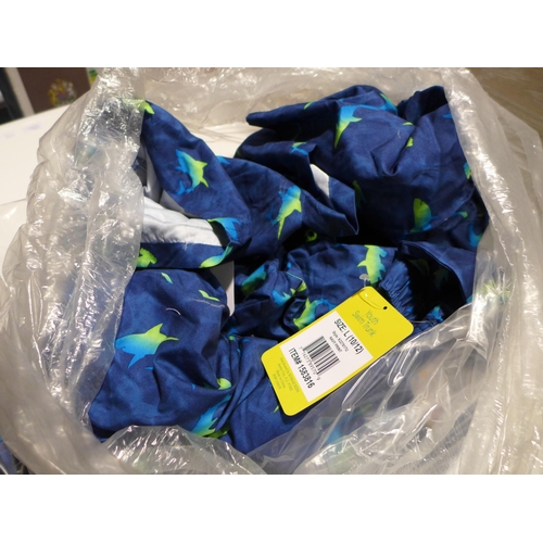 3131 - Boy's navy printed Saint Eve swim shorts, various sizes * this lot is subject to VAT