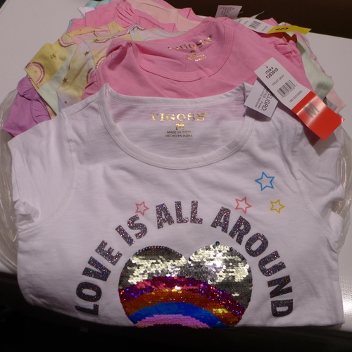 3182 - Girl's Vigoss T-shirt bundle - mixture of sizes and colours * this lot is subject to VAT