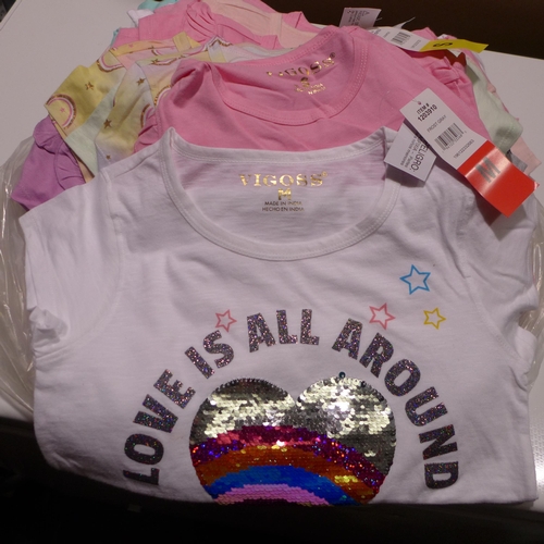 3183 - Girl's Vigoss T-shirt bundle - mixture of sizes and colours * this lot is subject to VAT