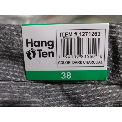 3196 - Bag of men's grey Hang Ten stretch shorts, mainly size 38 (approx. 10 pairs) * this lot is subject t... 