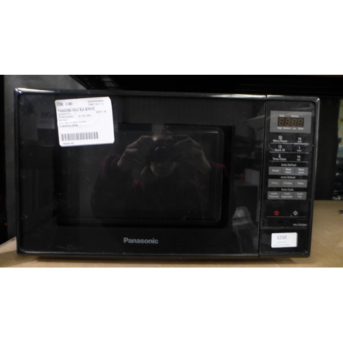 3250 - Panasonic Solo Black Microwave (scrap) (265-276) *This lot is subject to VAT