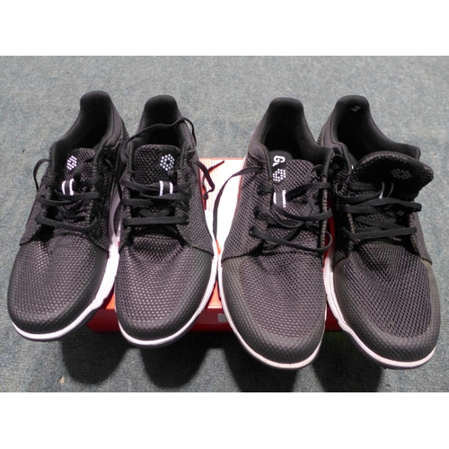 3260 - 2 Pairs of men's black Puma golf trainers (1 size UK 7 & 1 size UK 9) * this lot is subject to VAT