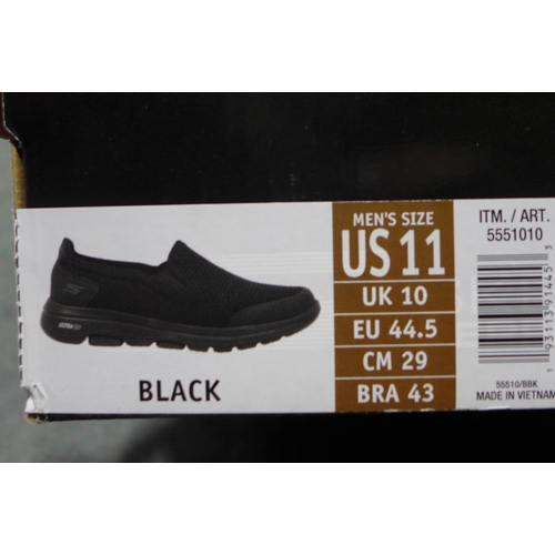 3261 - Pair of men's Go Walk 5 black slip-on Skechers, UK size 10 * this lot is subject to VAT