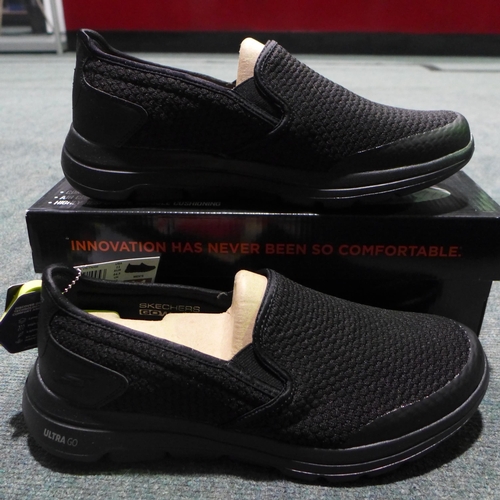 3261 - Pair of men's Go Walk 5 black slip-on Skechers, UK size 10 * this lot is subject to VAT