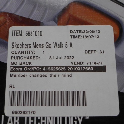 3261 - Pair of men's Go Walk 5 black slip-on Skechers, UK size 10 * this lot is subject to VAT