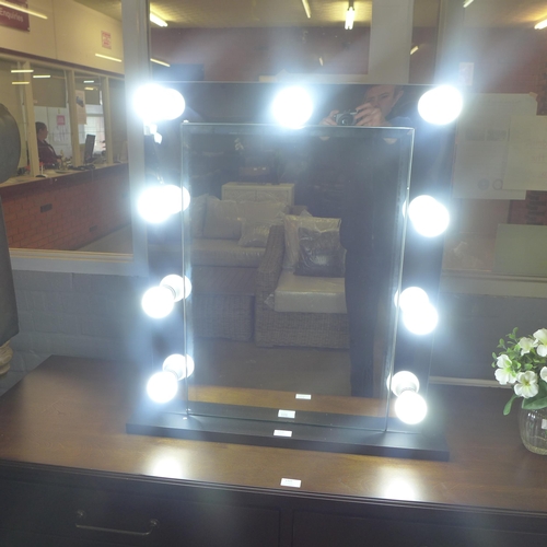 1320 - A chrome Hollywood mirror