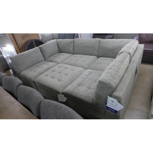 1349 - Tisdale Six Piece Fabric Modular Sectional Sofa, original RRP £1916.66 + VAT (4145-14) * This lot is... 
