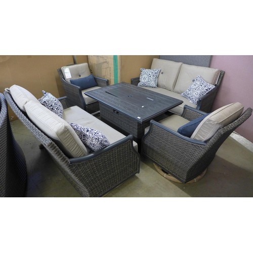 1504 - Sunvilla Lago Brisa 5Pc  Fire Deep Seating Set, original RRP £2916.66 + vat - boxed (4144-21) * This... 