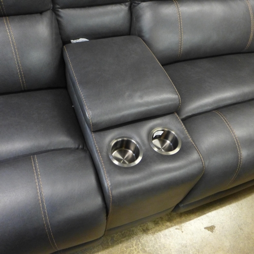 1433 - Dunhill Leather Greypower Reclining Motion - four seater sofa, Original RRP £2249.99 + vat, (4134-5)... 
