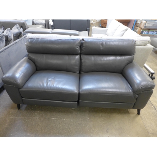 1457 - Grace Grey Leather 2.5 Stpower Recliner, RRP £958.33 + vat - missing part (4141-13)  * This lot is s... 