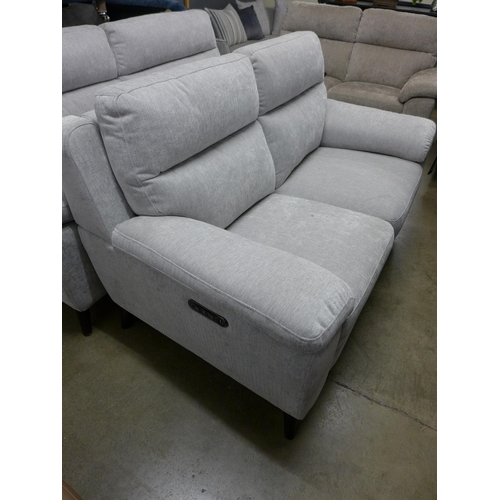 1369 - Grace Silver Fabric Reclining Two Seater Sofa, original RRP £816.66 + VAT (4146-9) * This lot is sub... 