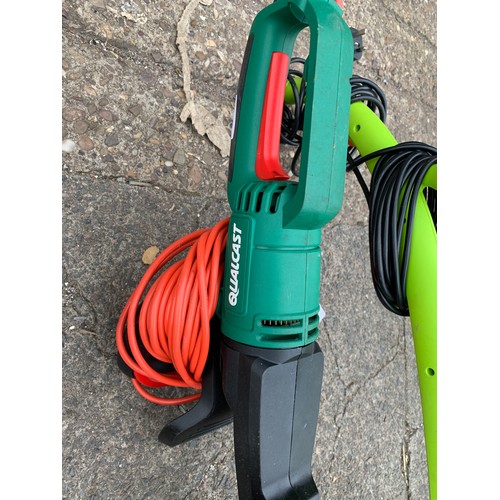 2237 - Typhoon electric strimmer with Xtreme & Qualcast hedge cutters