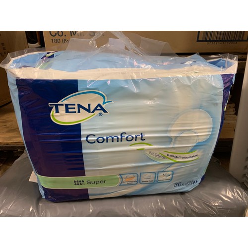 2069 - Approx 350 sealed packs of Tena sanitary pads