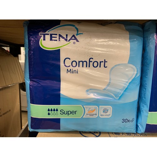 2069 - Approx 350 sealed packs of Tena sanitary pads