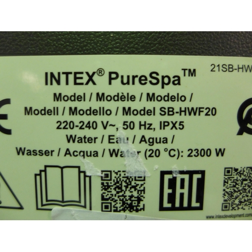 3012 - Intex Purespa Inflatable 4 Person Spa, original RRP £374.91 + VAT (274Z-13) * This lot is subject to... 