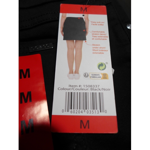 3130 - Women's S.C. & Co. medium black denim skirts * this lot is subject to VAT