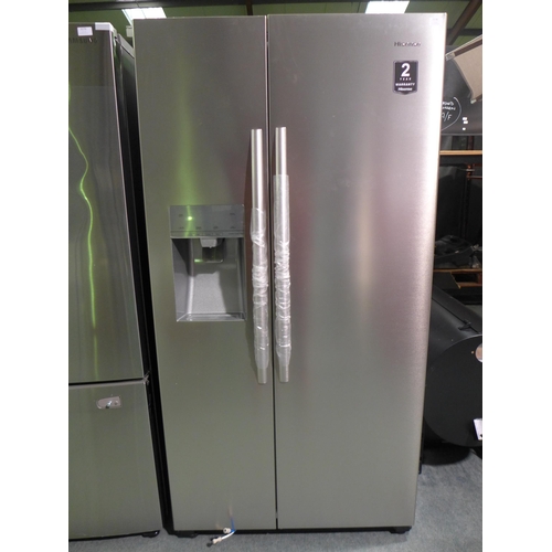 3269 - Hisense Stainless Steel Side By Side Fridge Freezer - model: RS694N4IIF, Original RRP £666.66 + vat ... 