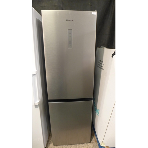 3308 - Hisense Stainless Steel Fridge Freezer - model: RB388N4BC10UK, Original RRP £374.99 + vat (271z-19) ... 