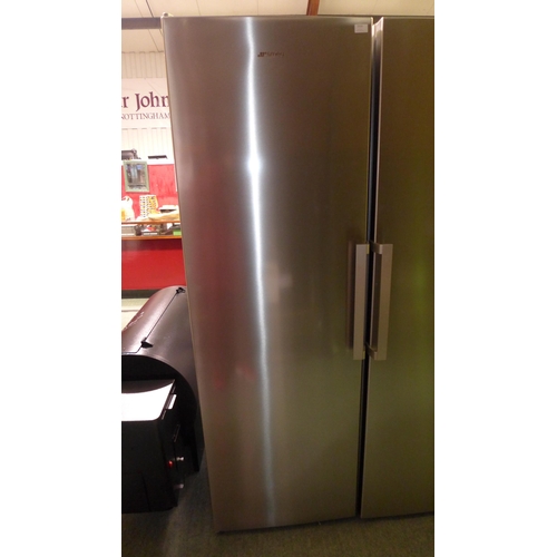 3287a - Smeg Stainless Steel Tall Freezer model: UKFF18EN2HX, Original RRP £524.99 + vat (271z-51)  * This l... 