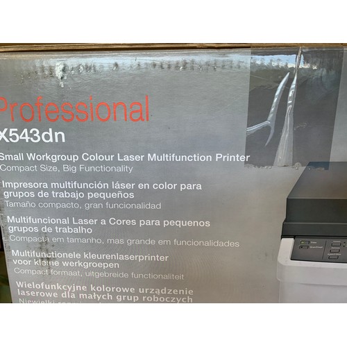 2108 - Lexmark X543 small workgroup colour laser printer in box