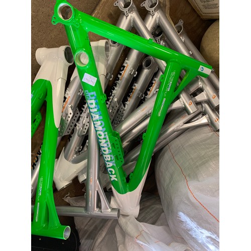 2113 - Seven unused Diamond Back Vectra bicycle frames/bike frames