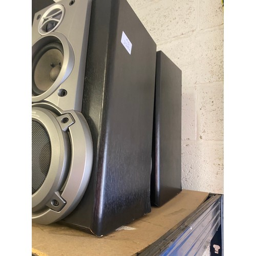 2163 - One Gale centre speaker and two pairs of 40cm bookshelf speakers