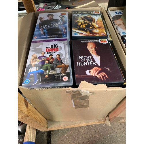 2244 - Approx 250 mixed genre DVD's