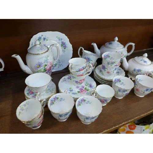 666 - Crown Staffordshire tea wares and and coffee wares **PLEASE NOTE THIS LOT IS NOT ELIGIBLE FOR POSTIN... 