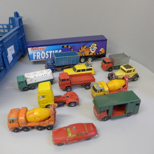 667 - Lesney, Husky, Corgi die-cast model vehicles, playworn