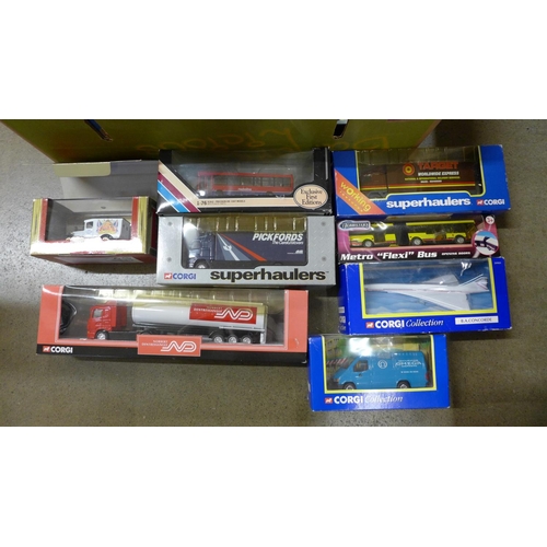 773 - A collection of die-cast model vehicles, some boxed, including Corgi