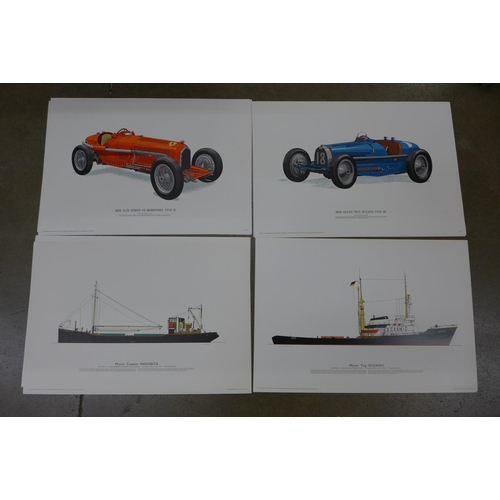 783 - Ten lithographic prints, from the 1970's including six first impression and one limited edition, vin... 